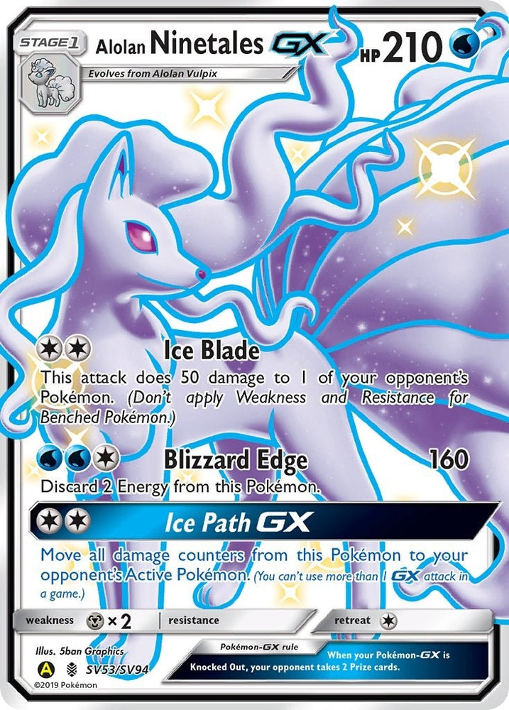 Image for Alolan Ninetales GX (SV53/SV94) [Hidden Fates: Shiny Vault]