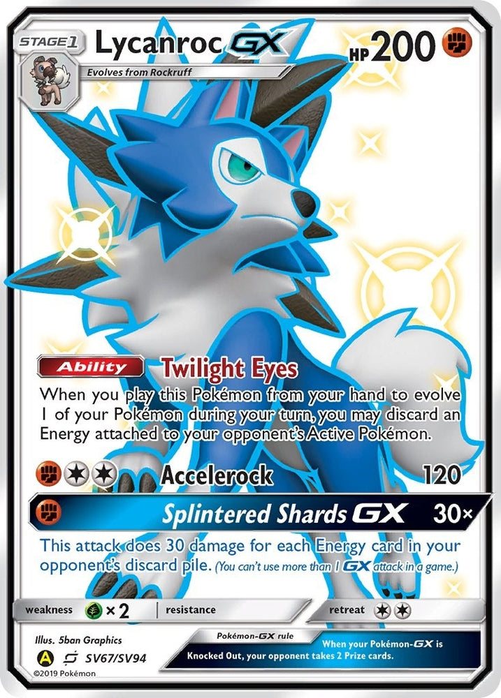 Image for Lycanroc GX (SV67) (SV67/SV94) [Hidden Fates: Shiny Vault]