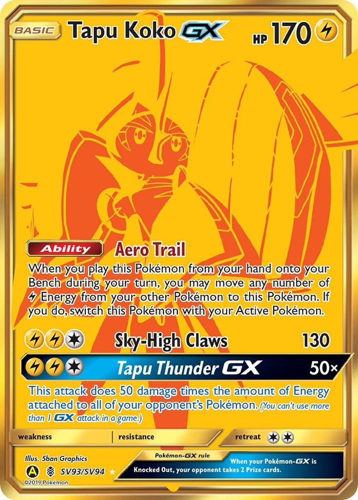 Image for Tapu Koko GX (SV93/SV94) - Pokemon