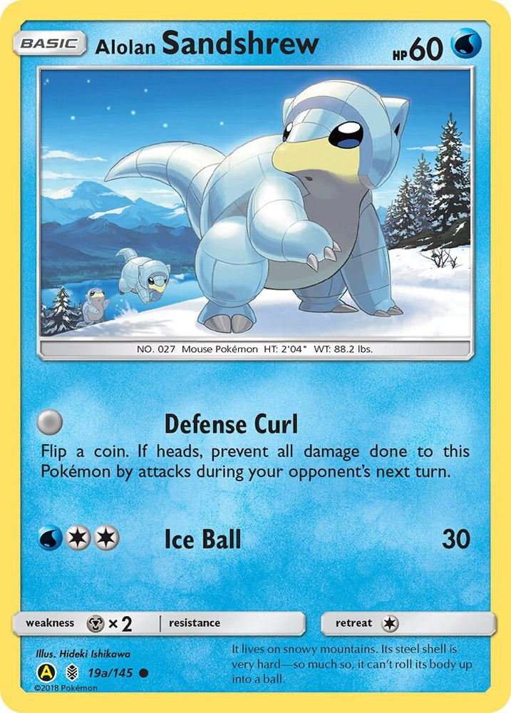 Image for Alolan Sandshrew - 19a/145 (019a/145) [Alternate Art Promos]