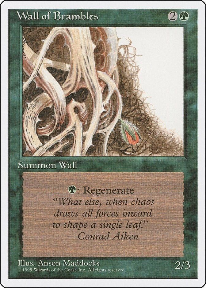 Image for Wall of Brambles - Magic: The Gathering