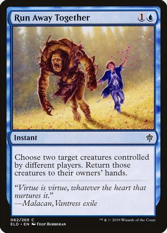 Image for Run Away Together (62) [Throne of Eldraine]
