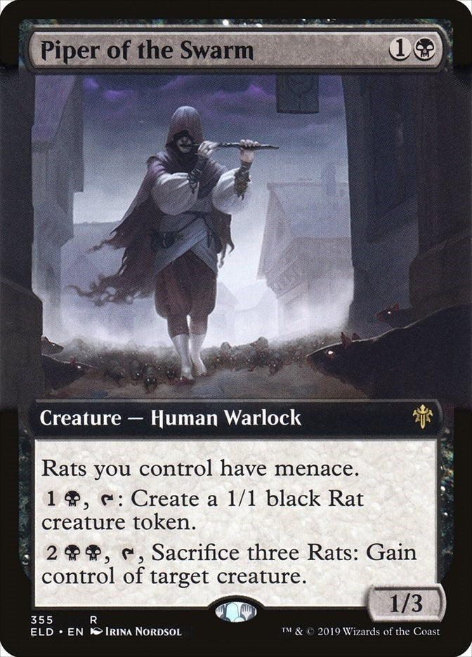 Image for Piper of the Swarm (Extended Art) (355) [Throne of Eldraine]