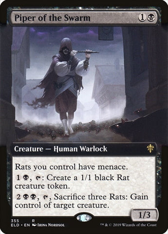Image for Piper of the Swarm (Extended Art) (355) [Throne of Eldraine]