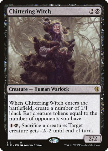Image for Chittering Witch (319) [Throne of Eldraine]