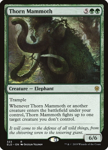 Image for Thorn Mammoth (323) [Throne of Eldraine]