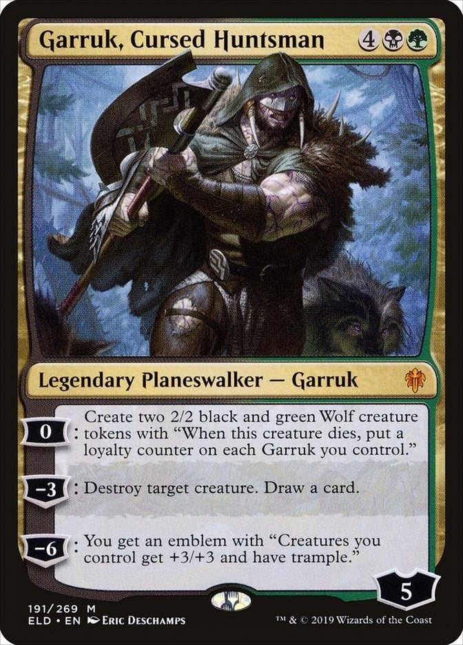 Image for Garruk, Cursed Huntsman (191) [Throne of Eldraine]