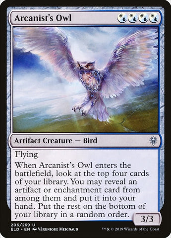 Image for Arcanist's Owl (206) [Throne of Eldraine]