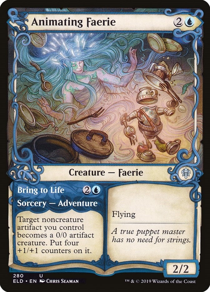 Image for Animating Faerie (Showcase) (280) [Throne of Eldraine]