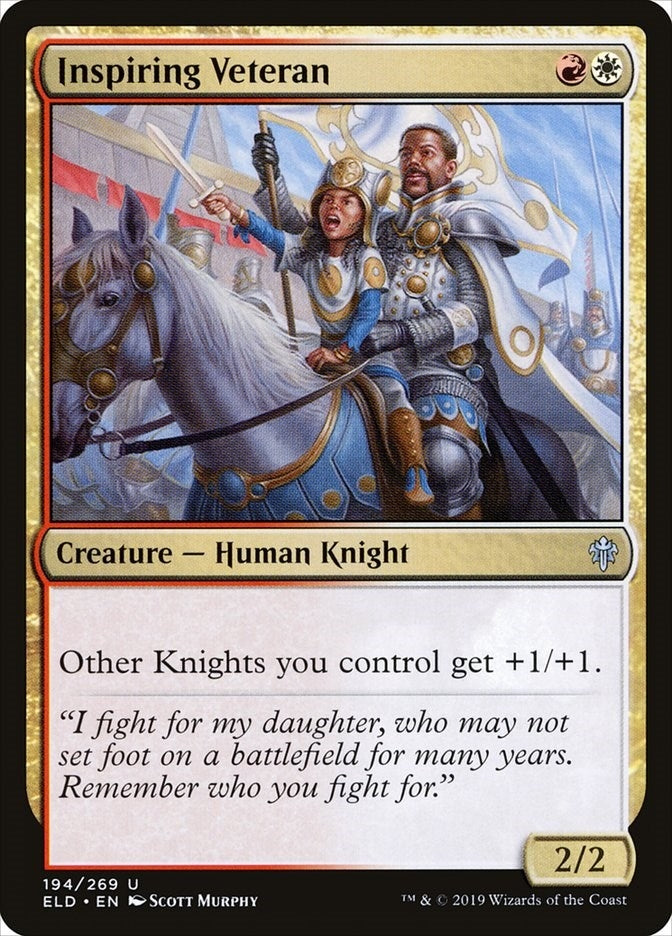 Image for Inspiring Veteran (194) [Throne of Eldraine]