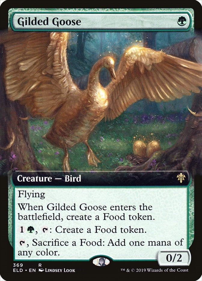 Image for Gilded Goose (Extended Art) (369) [Throne of Eldraine]