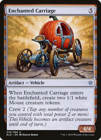 Image for Enchanted Carriage (218) [Throne of Eldraine]