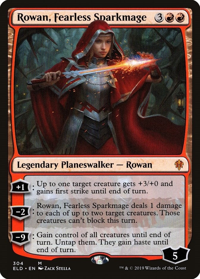 Image for Rowan, Fearless Sparkmage (304) [Throne of Eldraine]