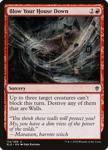 Image for Blow Your House Down (114) [Throne of Eldraine]