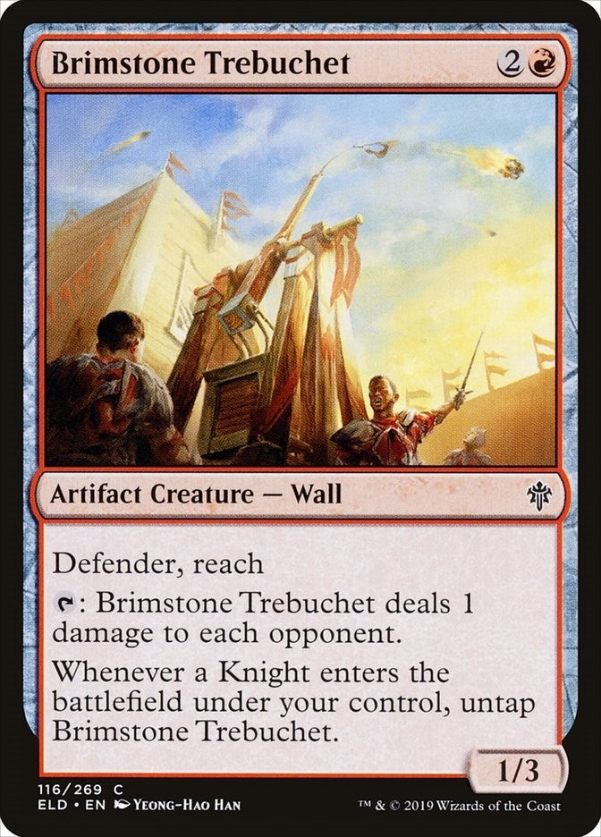 Image for Brimstone Trebuchet (116) [Throne of Eldraine]