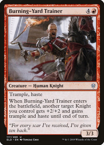 Image for Burning-Yard Trainer (117) [Throne of Eldraine]