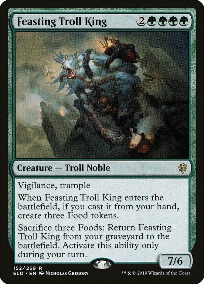Image for Feasting Troll King (152) [Throne of Eldraine]