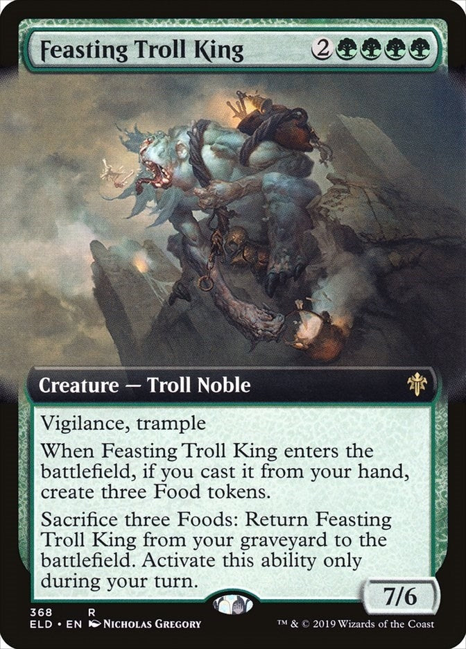 Image for Feasting Troll King (Extended Art) (368) [Throne of Eldraine]