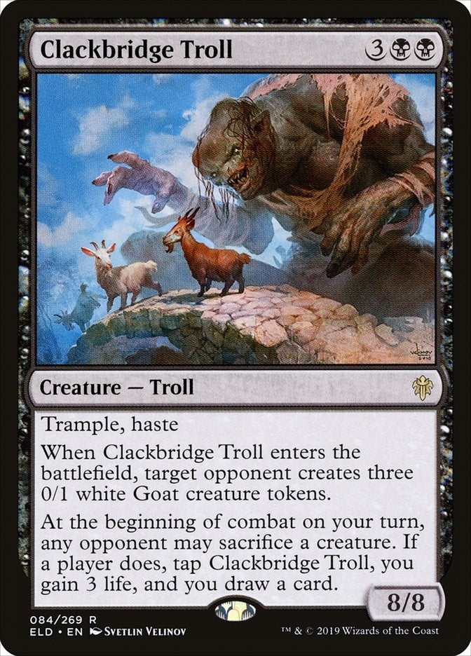 Image for Clackbridge Troll (84) [Throne of Eldraine]
