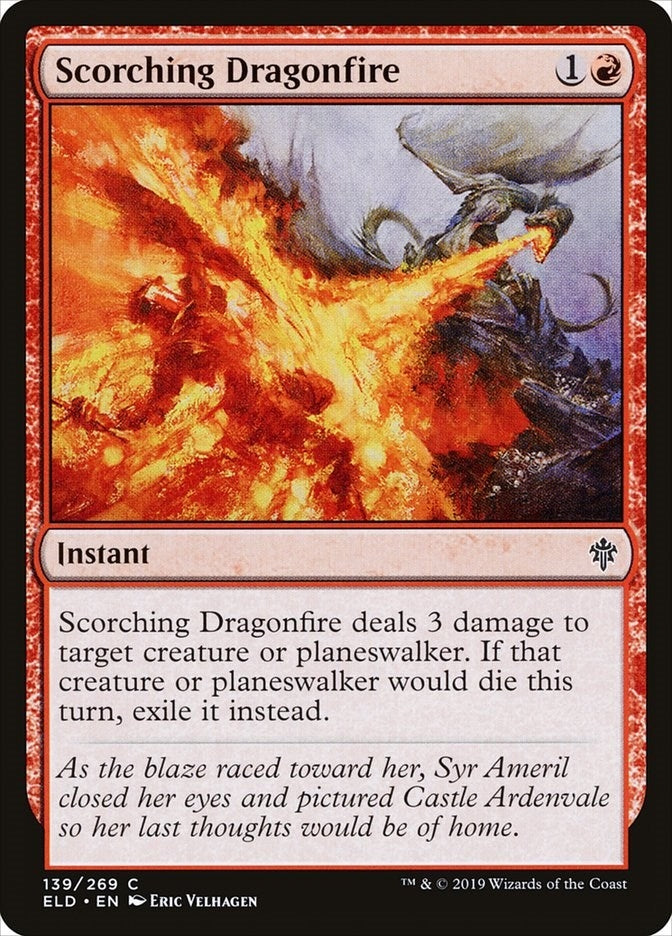 Image for Scorching Dragonfire (139) [Throne of Eldraine]