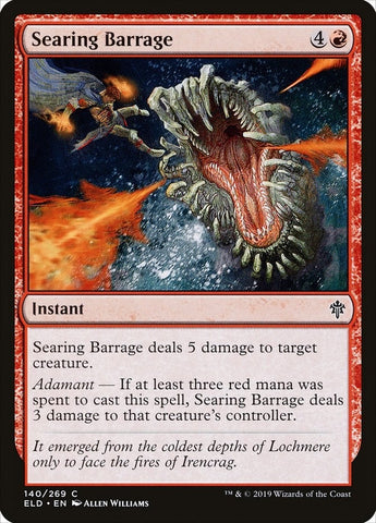 Image for Searing Barrage (140) [Throne of Eldraine]