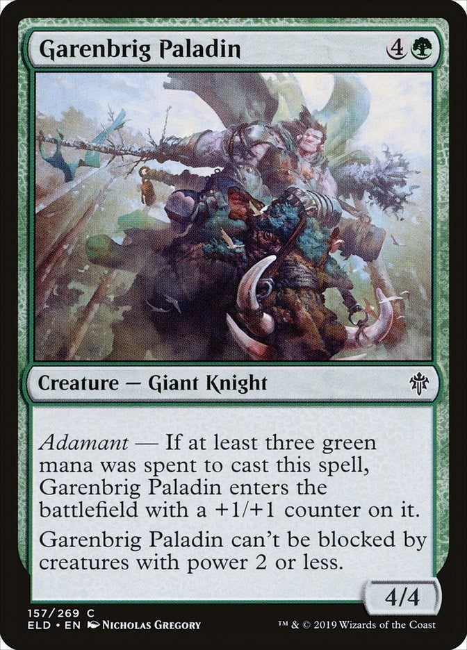 Image for Garenbrig Paladin (157) [Throne of Eldraine]