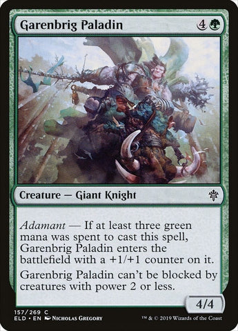 Image for Garenbrig Paladin (157) [Throne of Eldraine]
