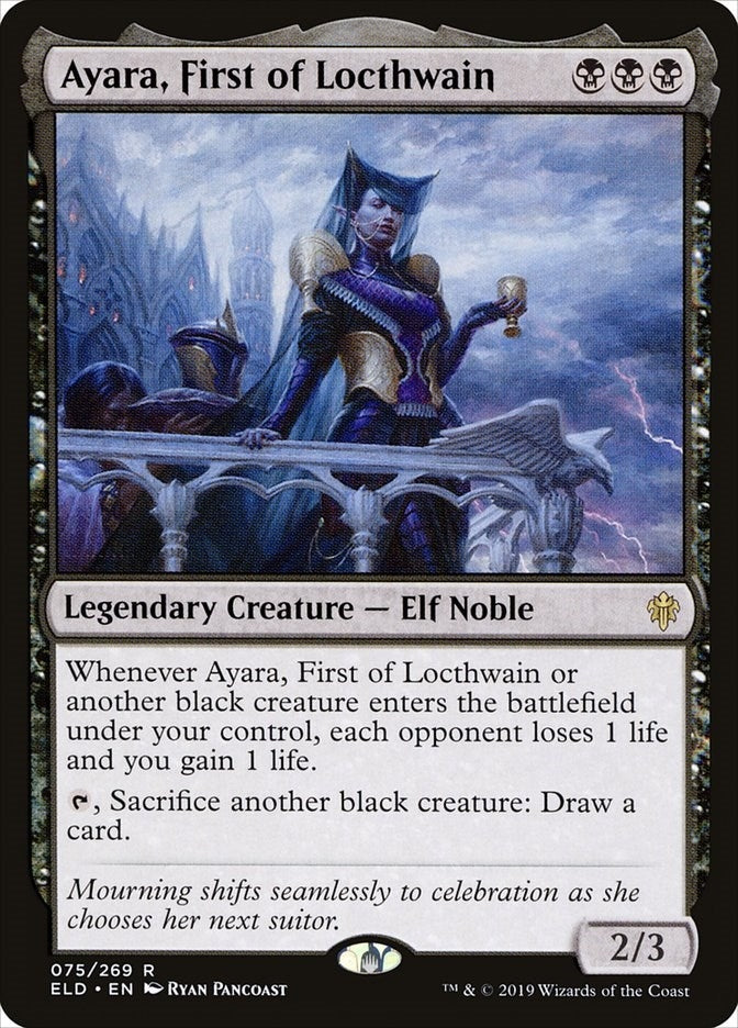 Image for Ayara, First of Locthwain (75) [Throne of Eldraine]