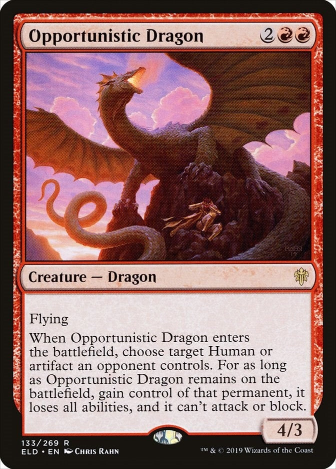 Image for Opportunistic Dragon (133) [Throne of Eldraine]