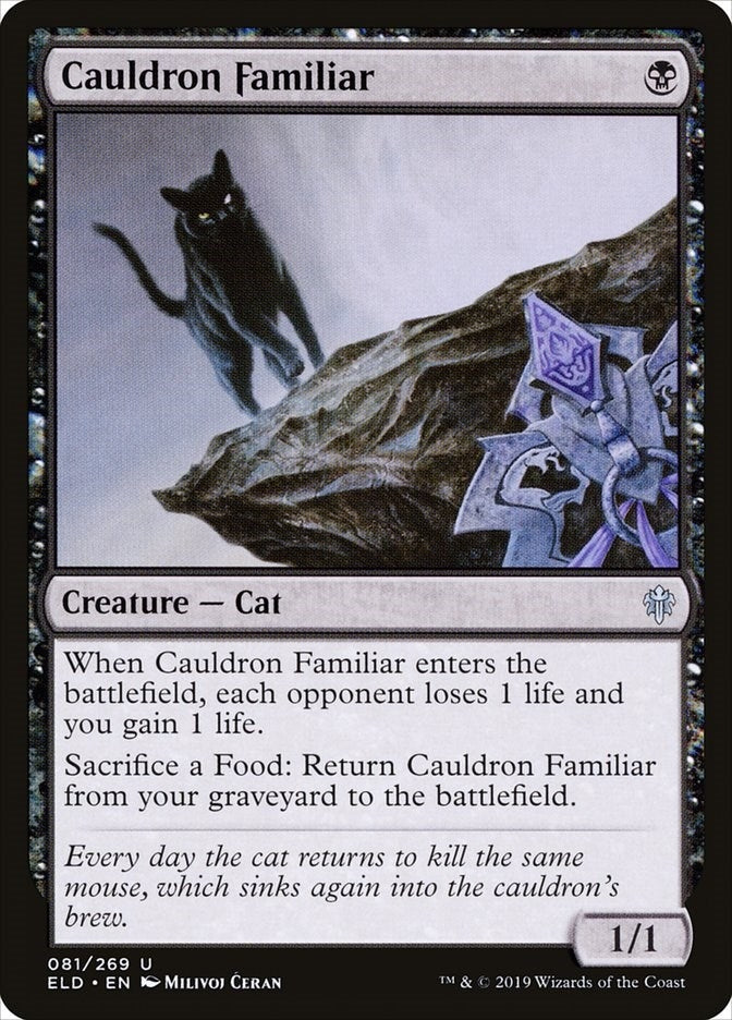 Image for Cauldron Familiar (81) [Throne of Eldraine]
