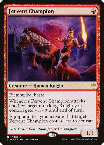 Image for Fervent Champion (124) [Throne of Eldraine]