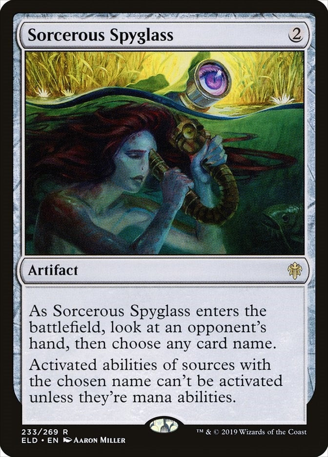 Image for Sorcerous Spyglass (233) [Throne of Eldraine]