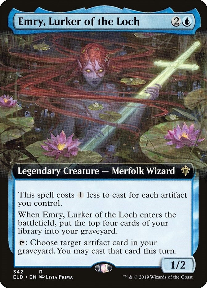 Image for Emry, Lurker of the Loch (Extended Art) (342) [Throne of Eldraine]
