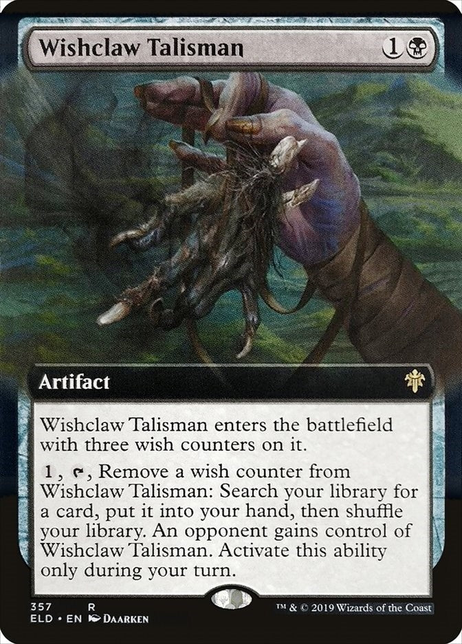 Image for Wishclaw Talisman (Extended Art) (357) [Throne of Eldraine]