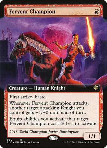 Image for Fervent Champion (Extended Art) (360) [Throne of Eldraine]