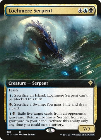 Image for Lochmere Serpent (Extended Art) (381) [Throne of Eldraine]