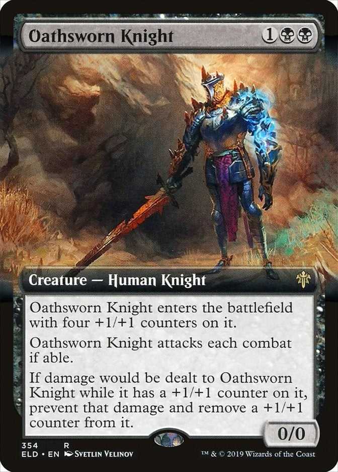 Image for Oathsworn Knight (Extended Art) (354) [Throne of Eldraine]