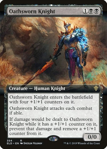 Image for Oathsworn Knight (Extended Art) (354) [Throne of Eldraine]