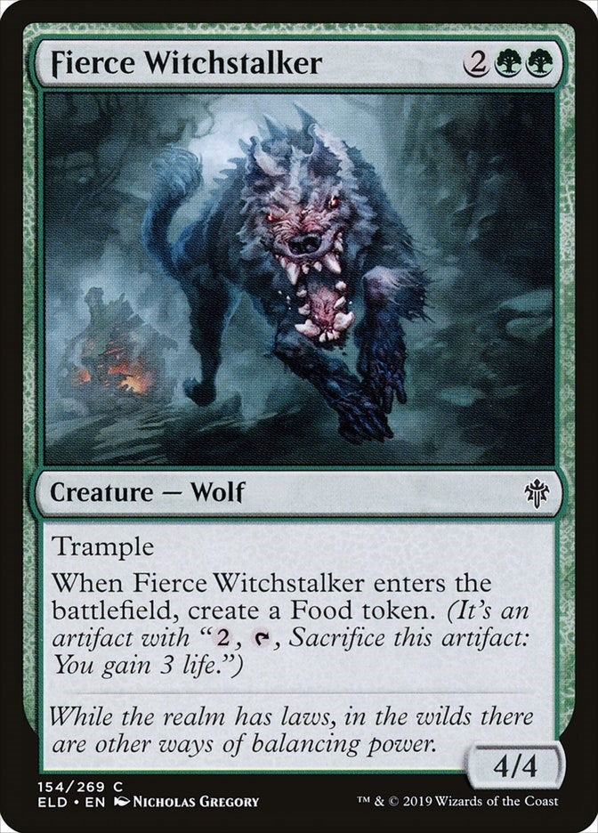 Image for Fierce Witchstalker (154) [Throne of Eldraine]