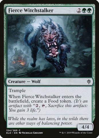 Image for Fierce Witchstalker (154) [Throne of Eldraine]