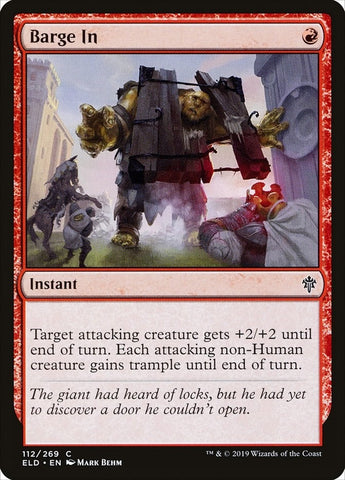 Image for Barge In (112) [Throne of Eldraine]