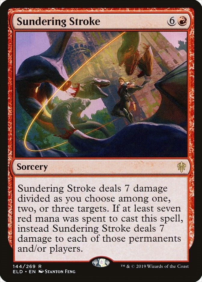 Image for Sundering Stroke (144) [Throne of Eldraine]