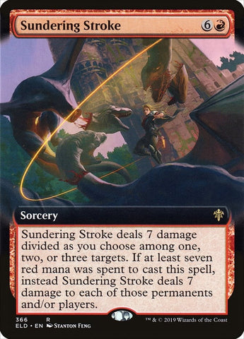 Image for Sundering Stroke (Extended Art) (366) [Throne of Eldraine]