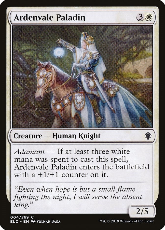 Image for Ardenvale Paladin (4) [Throne of Eldraine]
