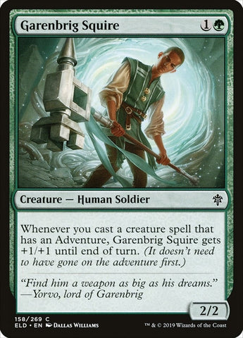 Image for Garenbrig Squire (158) [Throne of Eldraine]
