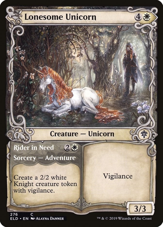 Image for Lonesome Unicorn (Showcase) (276) [Throne of Eldraine]
