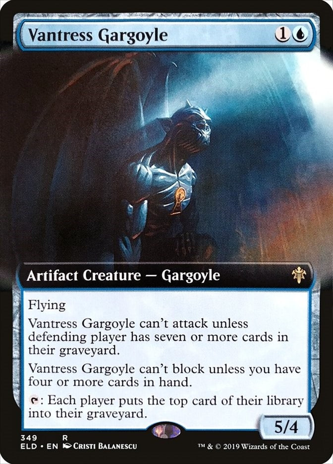 Image for Vantress Gargoyle (Extended Art) (349) [Throne of Eldraine]