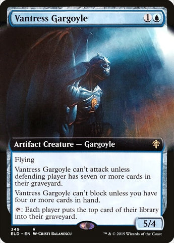 Image for Vantress Gargoyle (Extended Art) (349) [Throne of Eldraine]