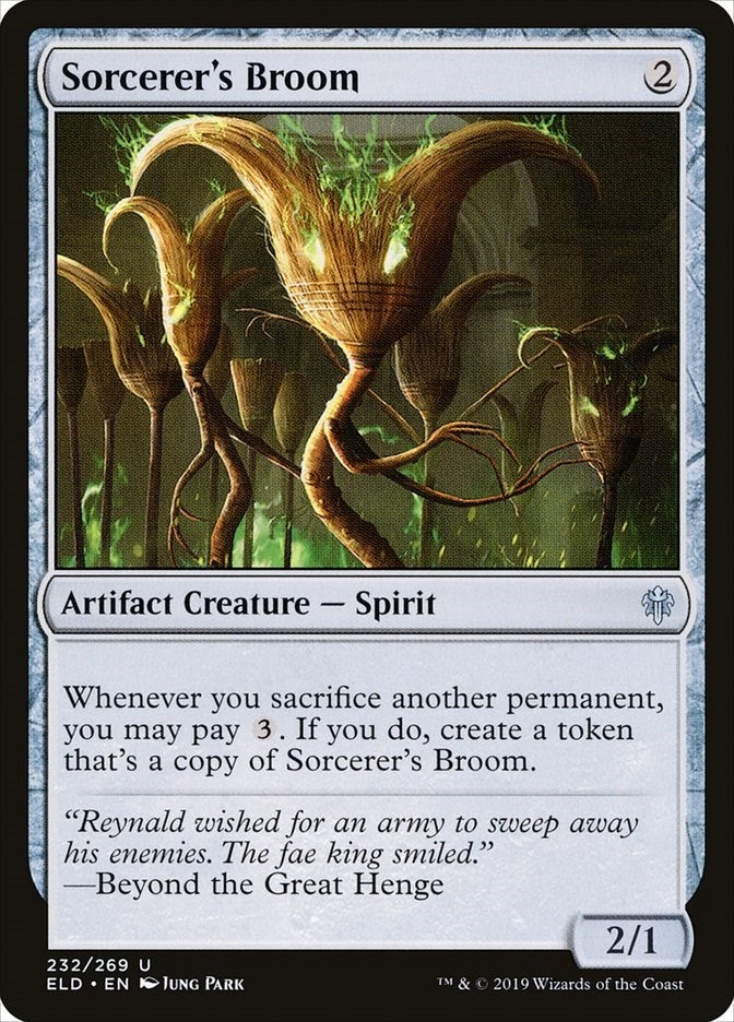 Image for Sorcerer's Broom (232) [Throne of Eldraine]