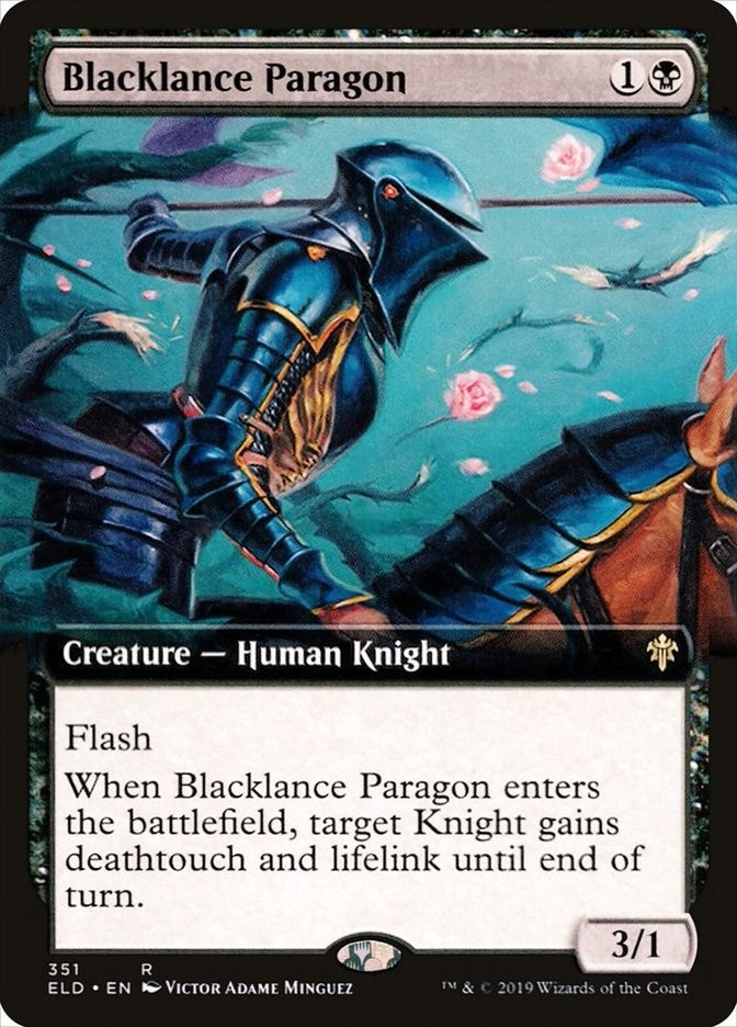 Image for Blacklance Paragon (Extended Art) (351) [Throne of Eldraine]